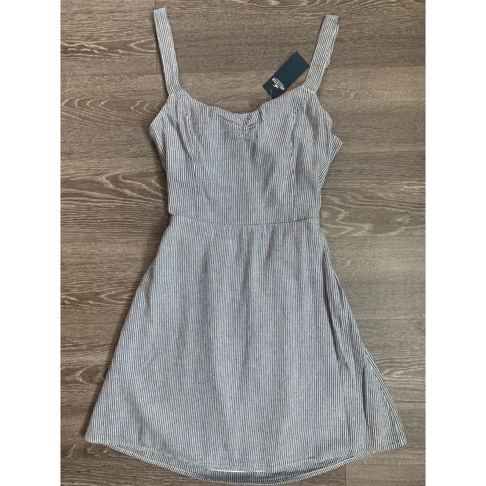 NWT Hollister Blue Striped Dress